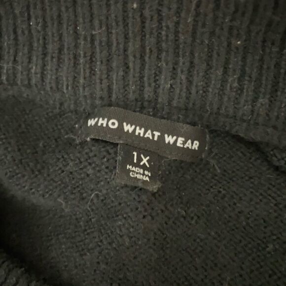 Who What Wear SZ 1X black sweater - Picture 3 of 4